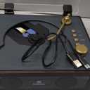 CD Player with Built-in Speakers Bluetooth Retro Portable CD Players for Home Music Player with Remote Control Headphone Jack Walnut Brown