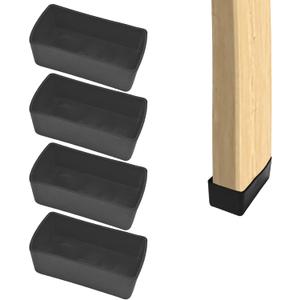 2x4 Wood Post End Cap - 4Pcs 1.57x 3.15Post caps (1-1/2" x 3-1/7") PVC Floor Protector,Waterproof and Anti-Friction,Suitable for Table Legs, Chair Legs, armrests and Other Wood
