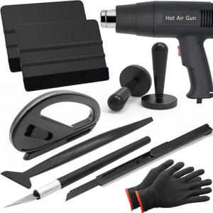 Spanno Vinyl Wrap Tool Set - Heat Gun, Squeegees, Vinyl Cutter, Magnet Holder