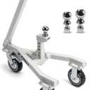 Heavy-Duty Trailer Dolly – 20,000 lbs Load, 3,500 lbs Tongue Weight, 360° Swivel Wheels with Brake, 2" & 2-5/16" Hitch Balls, Manual Trailer Mover for RV, Boat, Camper, Jet Ski, Motorcycle