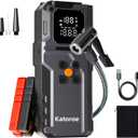 Jump Starter with Air Compressor, 4000A Car Battery Jump Starter Portable (9.0L Gas/7.0L Diesel), 150PSI 12V Jump Starter Jump Box with Jumper Cables, LED Light