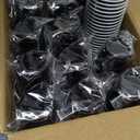 Lilymicky 600 PACK 2 oz Plastic Shot Glasses, Mini Black Disposable Shot Cups for Parties, Carnivals, and Any Events