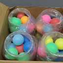 Jingmore 12 Set 30 oz Table Tennis Fish Bowl Carnival Game Favors with Bounce Round Bowls Multicolor Balls Gold Plastic Fish for Adults Carnival Game Party Activity Prizes