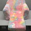 Toddler Chair Comfy,Toddler Couch Fold Out, 2-in-1 Kids Chair,Flip Out Kids Couch,Toddler Sofa Convertible,Children Reading Chair for Age 1-3 (Pink)