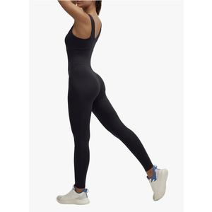 LOVESOFT Jumpsuits for Women Backless Bodycon Bodysuit Leggings Rompers for Workout Yoga One Piece L