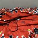 AVOIN colorlife Buffalo Plaid Christmas Tree Skirt 48 Inch, Winter Holiday Tree Mat Decoration, Red