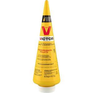 Victor M6006 Outdoor Mole & Gopher Poison Peanuts - Mole and Gopher Bait Killer, Pack 4