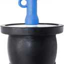 Mechanical Test, Seal, Cleanout Pipe Plug, 3-9/16 to 4-5/16 in Expandable Rubber Plug Cap Cover for Pressure, Leakage DWV Testing, Boat Handle Drain Plug with Galvanized Screw and Nut