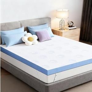 Extra Firm Mattress Topper Full: 3 Inch High Density Bed Topper, Extra Support Mattress Pad for Back Pain Relief, Breathable Washable Cover with Anti-Slip Straps, CertiPUR-US Oeko-Tex Certified 75x54