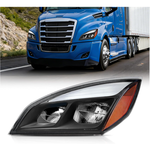 Led Headlights Compatible with 2018-2023 Cascadia Black Housing, Tailored for Elite Models (Driver Side (Left))