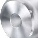 Prestige 5L Alpha Deluxe Induction Base Stainless Steel Deep Pressure Pan, 5.0-Liter, Silver