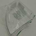 iDesign Lazy Susan 1/4 Wedge Organizer Bin with Handle for Corner Cabinet - Clear - Made in USA