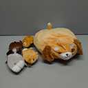 Zakeml 5PCS Cute Corgi Dog Plush Pillow, 15'' Corgi Plush Stuffed Animal with 4 Baby Corgi Plushies, Soft Dog Plush Sleeping Pillow Doll Toy for Kids Girlfriend Room Decor