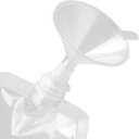 50 Pieces 8 x 4 Inch Plastic Drink Pouches, 16oz Plastic Flasks with Screw Cap and Funnel Flask Pouch for Party, Travel and Outdoor Use, BPA Free, Clear