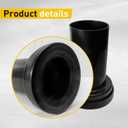 Wall Hung Toilet Hidden Tank Drain Pipe Set, Durable Plastic Compatible with TOTO THU334#01 - Includes Drain and Flush Pipes, Nuts, Easy Installation Fit TOTO Toilet Replacement Parts