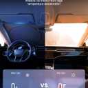 Lamicall Car Windshield Sun Shade - [4 Layers Nano Coating][Light and Thin] Foldable Front Window Sunshade, UV Block, Auto Interior Protection, 64"x32" Windshield Cover for Medium Sedan, SUV (Medium)