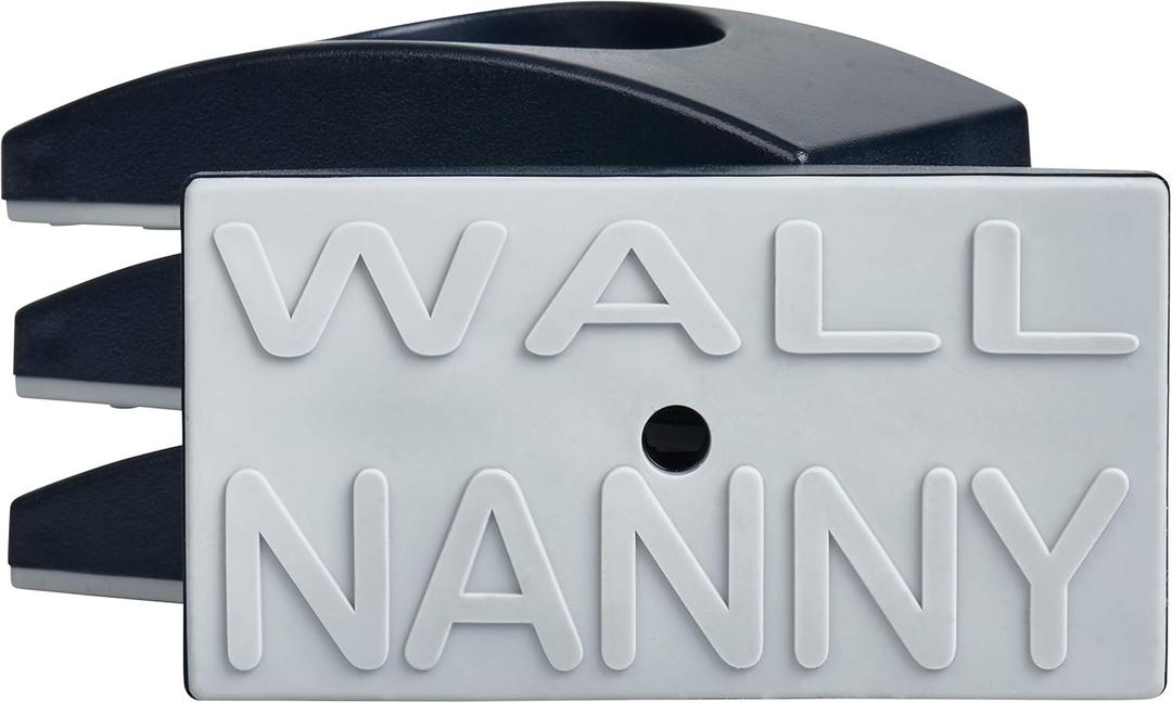 2 x Wall Nanny - Gate Wall Protector (Made in USA) Protects Walls and Doorways from Pet Gates - for Pressure Mounted Indoor Safety Baby Gates - Black