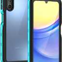 Lanhiem for Samsung Galaxy A15 5G Phone Case, IP68 Waterproof Dustproof Cover with Screen Protector, Heavy Duty Full Body Protective Case for Samsung Galaxy A15 5G, Blue/Clear