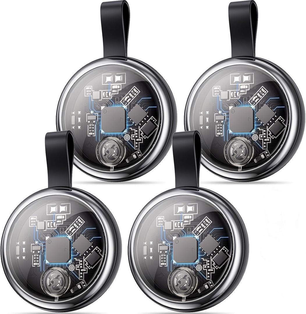 2026 New Air Tracker Tags-4 Pack Compatible with Apple Find My (iOS Only), Bluetooth Tracker Smart Tag Waterproof Key Finder Item Locator Worldwide Tracking for Keys, Wallet, Luggage, Pets