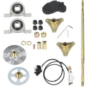 labwork 29 inch/740mm Rear Live Axle Kit with Brake Assembly & Chain Replacement for Drift Trike Go Kart 50cc 70cc 90cc ATV Quads