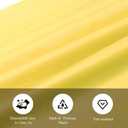 2 x tujol Yellow 6 Pack Plastic Table Cloth 54" x 108", Disposable Tablecloths Rectangle Table Cover, Plastic Tablecloths for Parties