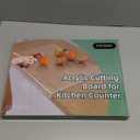 Acrylic Cutting Board with Counter Lip | 60% Thicker & Durable | BPA-Free & Food-Safe Kitchen Tool | Perfect for Protecting Countertops | Versatile & Easy to Clean | Ideal for Home & Professional Use