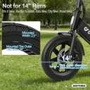 14x2.50 Solid Tire,14x2.5(64-254) tire Replaces 2.50-10 60/100-10 Dirt Bike Replacement for Road/Mountain Bicycle,Kids Bike