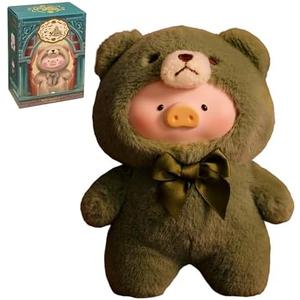 maidimiao Lulu The Piggy Pig Vintage Bear Blind Box Figures 6PCs Plush Pendant Cute Collectible Toys Kawaii Birthday Gifts