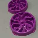 Outward Hound Fun Feeder Slo Bowl, Slow Feeder Dog Bowl, Medium/Mini, Purple, 2 Pack