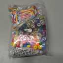 Landical 564 Pcs DIY Bead Keychain Kit Key Chain Making Craft Adjustable Letter Beads String Mama Gift Alphabet Bead Jewelry Key Ring Backpack Accessories for Party Favor(Classic,Candy Color)