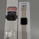 Smart Watch for Men Women, Bluetooth Call, 120+Sports Modes Fitness Tracker, Sleep Tracking, Step & Calorie Counter, IP68 Water Resistant Smartwatchs for Android iPhone, lightweight Casual Beige