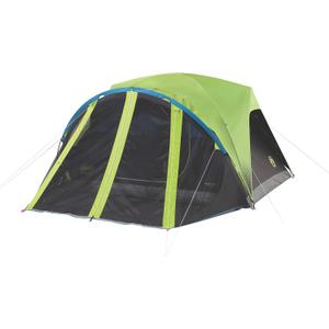 Coleman Carlsbad Dark Room Tent with Screened Porch 4/6 Person Tent Blocks 90% of Sunlight to Keep Inside Cool Weatherproof with Easy Setup Made of PFAS-Free Materials