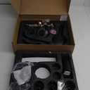 Matte Black 3 Handle Tub and Shower Faucet Set, Three Handle Shower Faucet with Tub Spout 3 Knob Bathtub Faucet Trim Kit with Valve