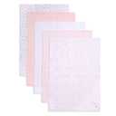 Burts Bees Baby Infant Burp Cloths, 100% Organic Cotton Extra Absorbent Soft Fabric Drool Cloths, 5-Pack Newborn Must-Have Essential Large Burping Cloths, One Size 17 x 11.75 Inches (Blossom Pink Prints)