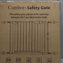 Cumbor 29.7-40.6" Baby Gate for Stairs, Baby Essential Safety Gate, Mom's Choice Awards Winner-Dog Gate for Doorways, Pressure Mounted Auto-Close Pet Gates for Dogs Indoor, Durable Child Gate, Black (29.7-40.6"W x 30.5"H)