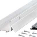 M-D Building Products 80622 36 in. Silver Aluminum U-Shape Commercial Screw-on Under Door Seal