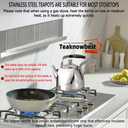 Stainless Steel Teapot with Infuser, Teapot for Loose Leaf Tea 68oz, Teapot for Stovetop, Mirror Finished, Dishwasher Safe (2000ml)