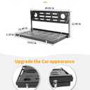 Hoolcar for JL Tailgate Table Double-Layer Foldable Table Cargo Shelf Storage Rack Compatible with Jeep Wrangler JL JLU 2018-2024, Support up to 75lb Storage Cargo Luggage Holder Carrier(B Style)