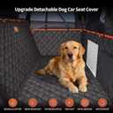 Dog Car Seat Cover for Back Seat, 1seat to 3seats can be Switched at Will. Back Seat Extender with Hard Bottom. 600D Heavy Duty Scratch,Nonslip,Waterproof Dog Hammock for Cars,Trucks and SUVs.