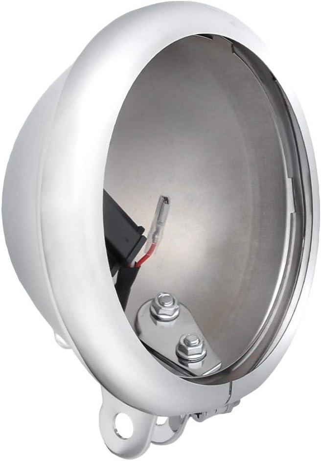 SKTYANTS 5 3/4" 5.75 Inch Led Headlight Housing bucket Trim Ring for Motorcycle (Chrome)