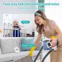 Baby Monitor with Camera and Audio, 2.8" Video Baby Monitor with Secure Transmission No WiFi, Night Vision, Temperature Sensor, Two-Way Talk, Al Off-Lens Detection, Feeding Reminder