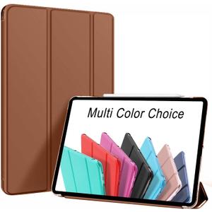 DuraSafe Cases for iPad PRO 11 Inch 1st [ PRO 11 1 Gen 2018 ] A1980 A1934 A2013 A1979 MTXN2LL/A MTXP2LL/A MTXR2LL/A MTXQ2LL/A MTXT2LL/A MTXU2LL/A Ultra Slim Smart Auto Sleep/Wake PC Cover - Brown