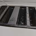 West Bend Timeless 4-Slice Toaster with 7 Browning Levels, Bagel/Waffle/Defrost Settings, High-Lift Lever, Anti-Jam, Easy-Clean Crumb Tray, 4-Slice, White/Gold