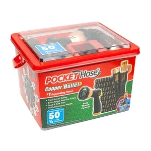 Pocket Hose Copper Bullet Garden Hose  50ft 3/4"