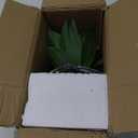 Hollyone Artificial Agave Plants Fake Succulent Agave Plant Potted in White Pot Succulents Aloe Plant for Desk Modern Office Living Room Table Shelf Home Indoor Outdoor Decor (Style 4)