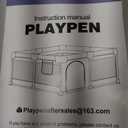 Uanlauo Beige Small Baby Playpen  47x47in Playpen for Babies and Toddlers, Safe Indoor Play Pen, Baby Pen with Storage Bag and Breathable Mesh