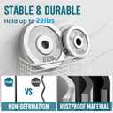 TAILI Shower Caddy Suction Cup with Hooks & Soap Holder, Heavy Duty Bathroom Shower Organizer, No Drilling Shelves for Inside Bathroom, Metal Storage Basket