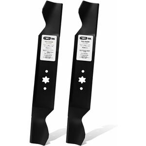 QWD 942-04290 Mower Blades 2 Pack for Cub Cadet 46 Inch Deck, 6 Point Star High Lift Blades Replacement for 942-04244A 742-04290 742-04244, Fits LT46 XT1 LT46 XT2 LX46 Troy-Bilt Craftsman