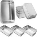 8 Pack Loaf Pan Set, 9x5 Inch Bread Loaf Pans for Baking Bread Stainless Steel Meatloaf Toast Baking Pans for Homemade Brownies Pound Cake, Oven & Dishwasher Safe