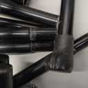 Veehoo Outdoor Elevated Dog Bed with Headrest Sides, Raised Dog Beds for Large Dogs, Washable Cooling Dog Cot with Non-Skid Feet, Breathable Mesh, Pet Hammock for Indoor or Camping, 41", Black